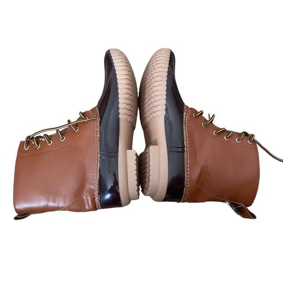 Cape Robbin Muriel Fashion Lace-Up Duck Boots Size 8 - Picture 7 of 16